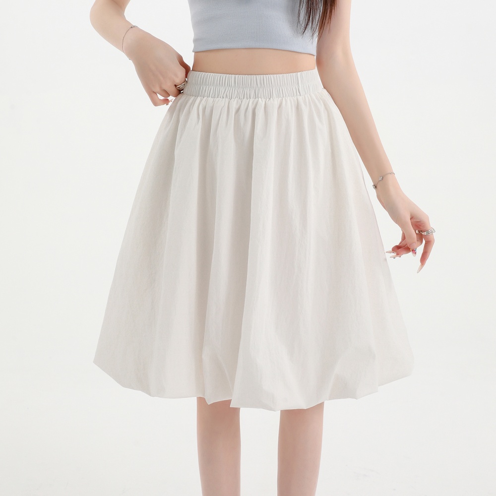 Slim small fellow A-line short skirt high waist summer puff skirt