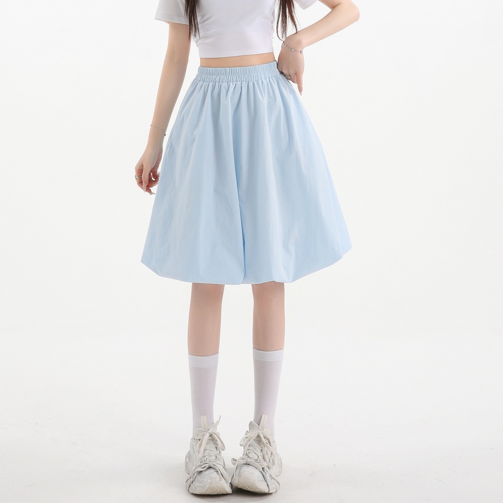 Slim small fellow A-line short skirt high waist summer puff skirt