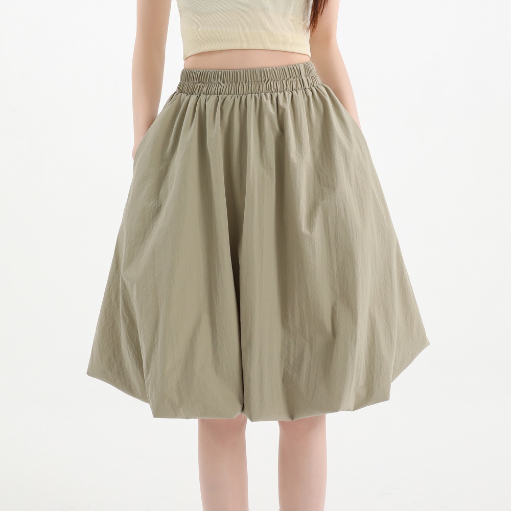 Slim small fellow A-line short skirt high waist summer puff skirt