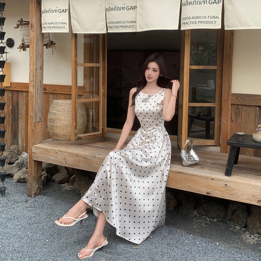 Summer A-line sleeveless elegant dress