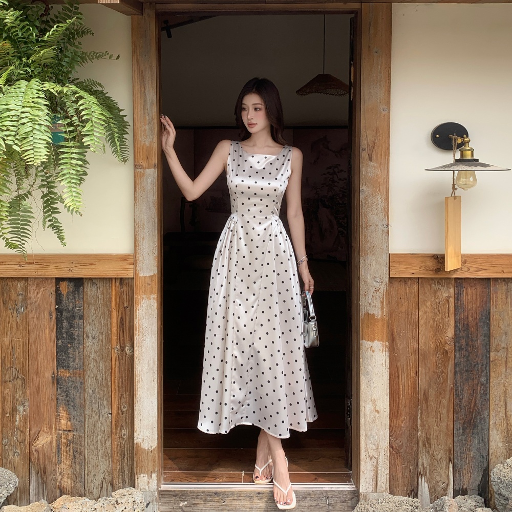 Summer A-line sleeveless elegant dress