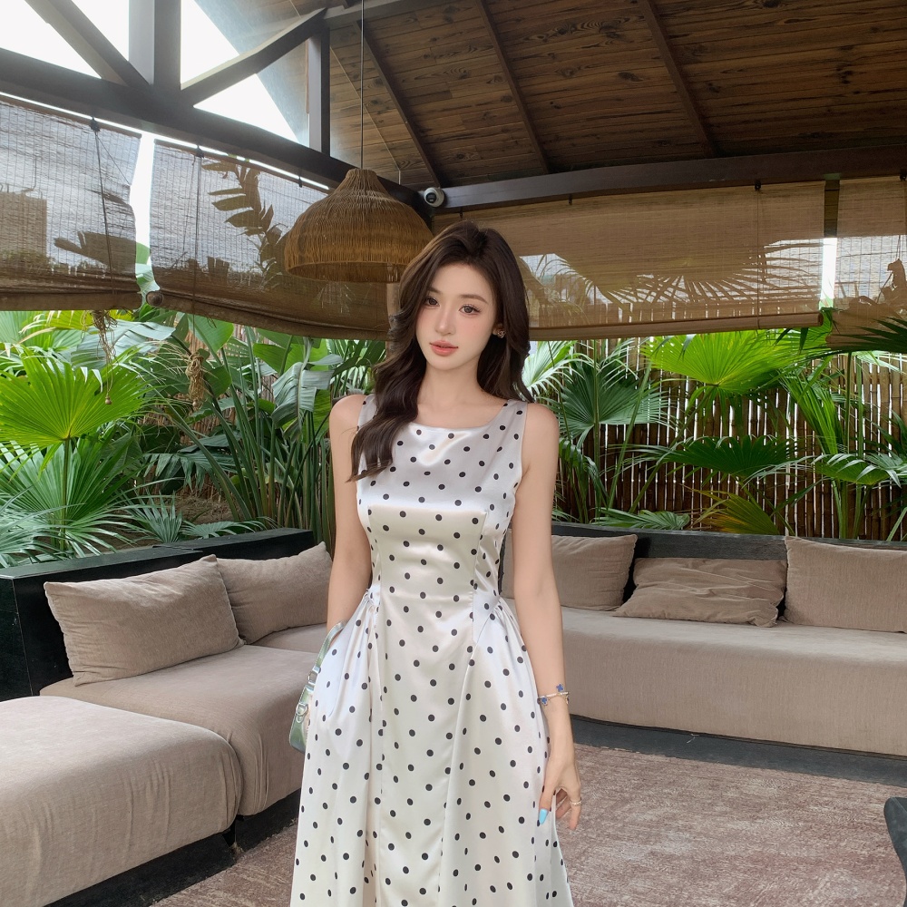 Summer A-line sleeveless elegant dress