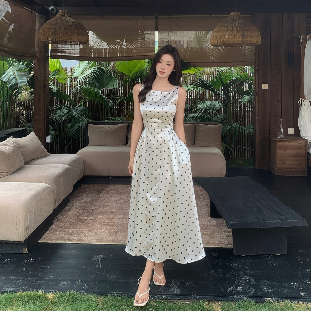 Summer A-line sleeveless elegant dress