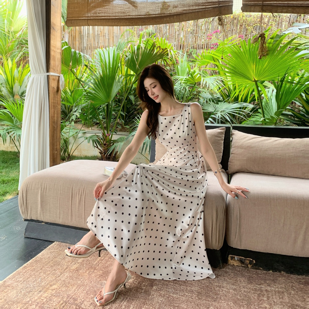 Summer A-line sleeveless elegant dress