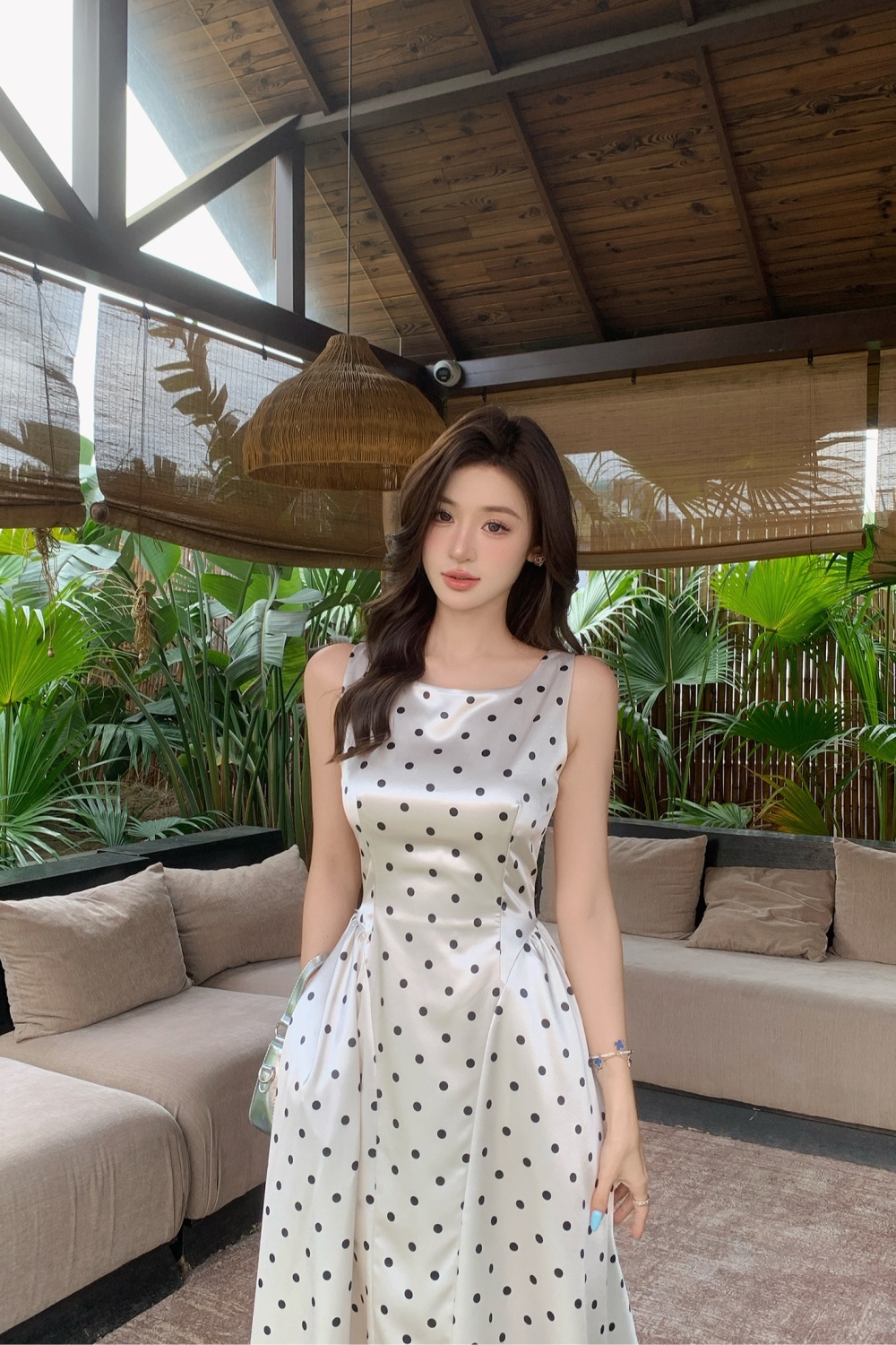 Summer A-line sleeveless elegant dress