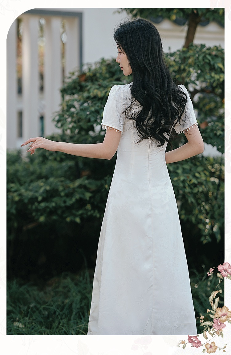 Temperament summer cheongsam slim dress for women