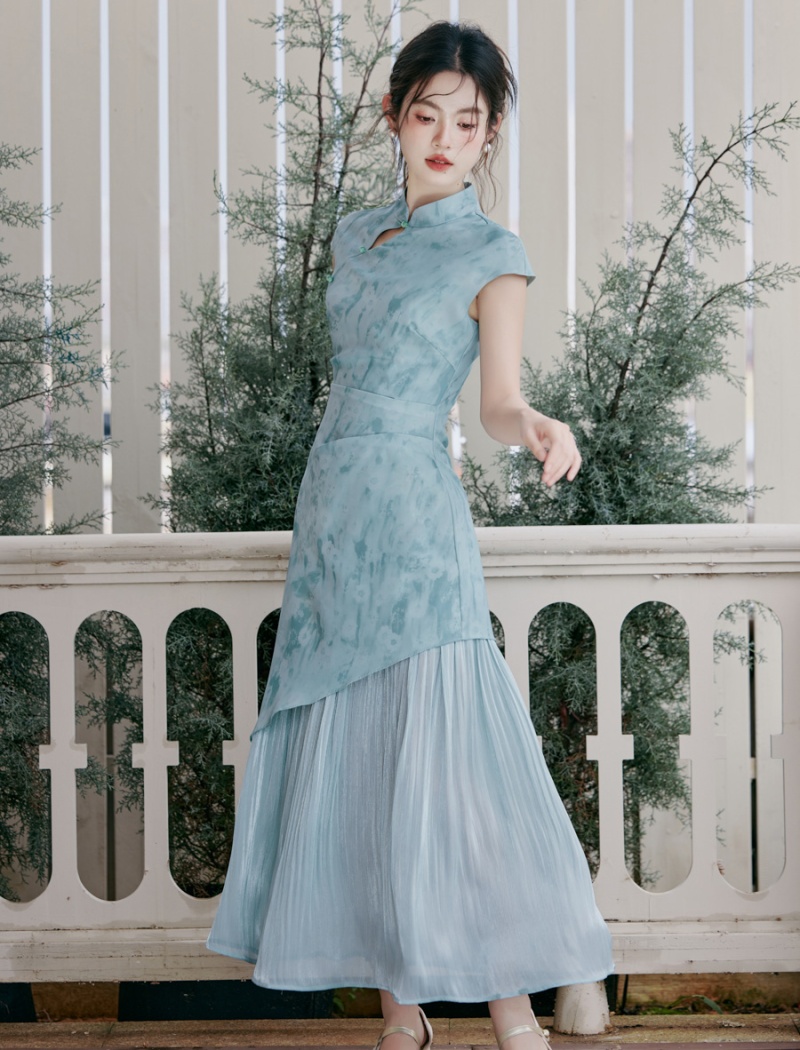 Printing cheongsam Chinese style dress