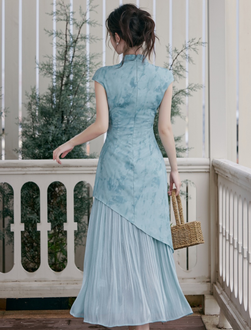 Printing cheongsam Chinese style dress