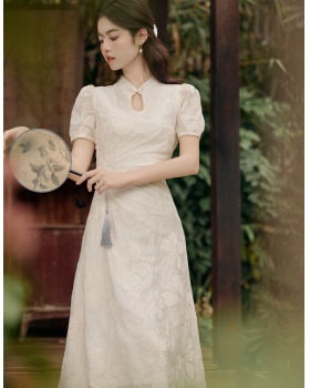 Chinese style dress embroidery cheongsam