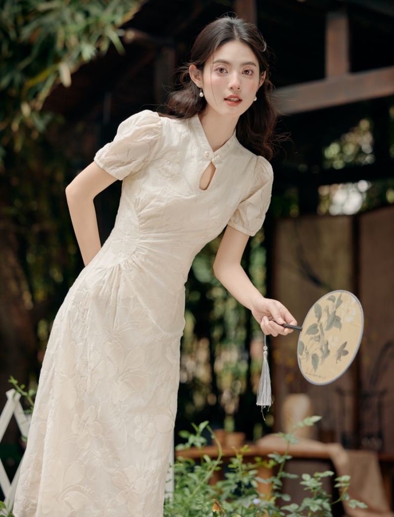 Chinese style dress embroidery cheongsam