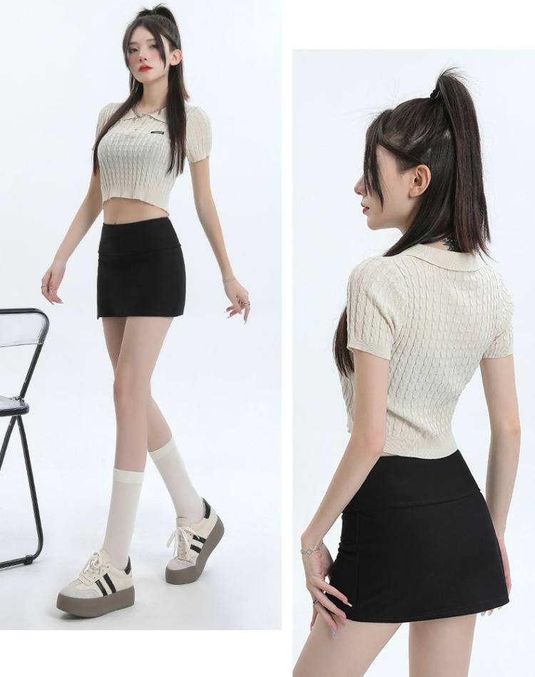 Summer package hip skirt yoga short skirt for women