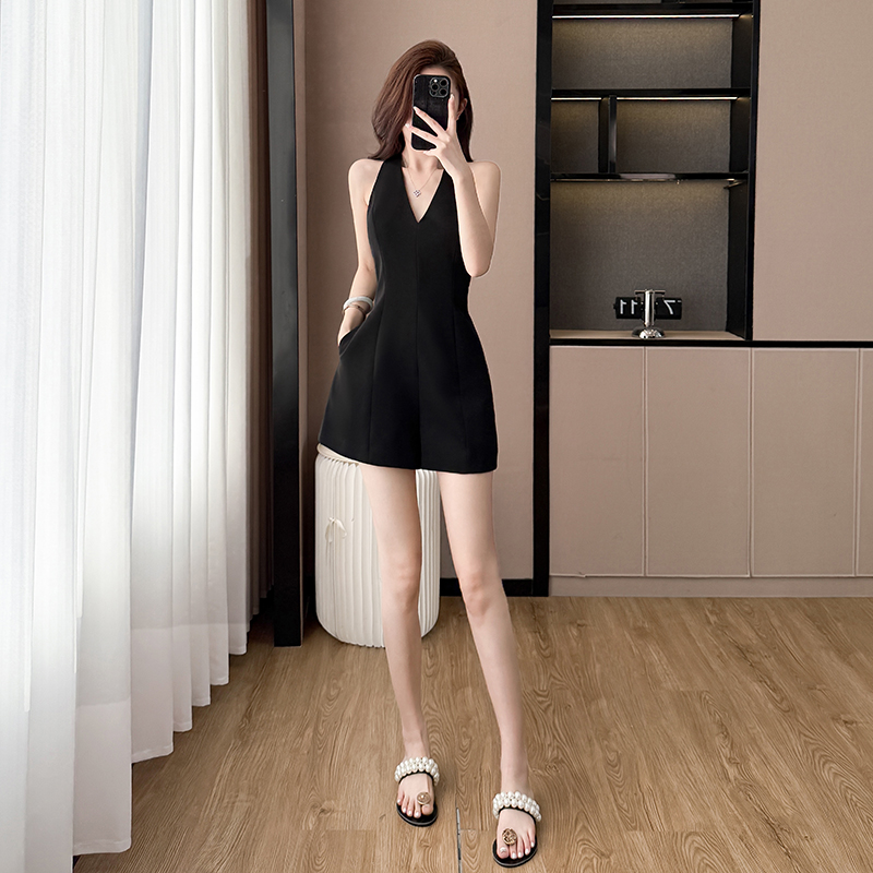 Temperament halter dress sexy skirt for women