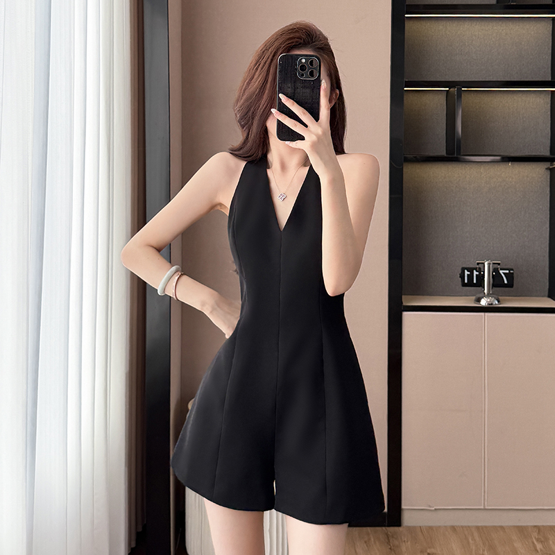 Temperament halter dress sexy skirt for women