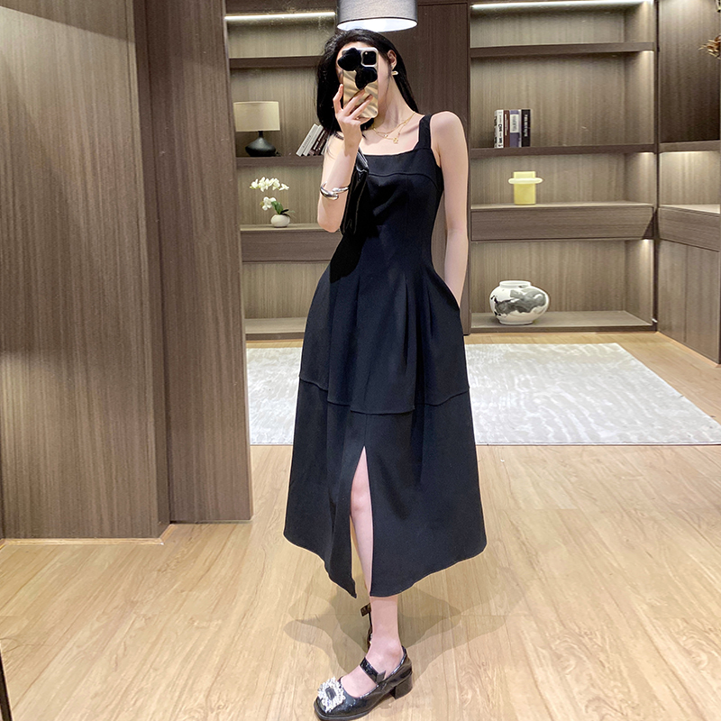 Sleeveless Korean style summer all-match simple dress