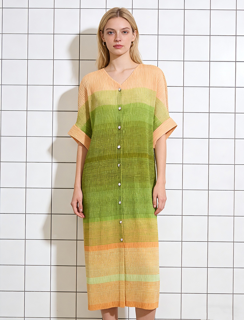 Loose fold cardigan large yard elegant dress for women