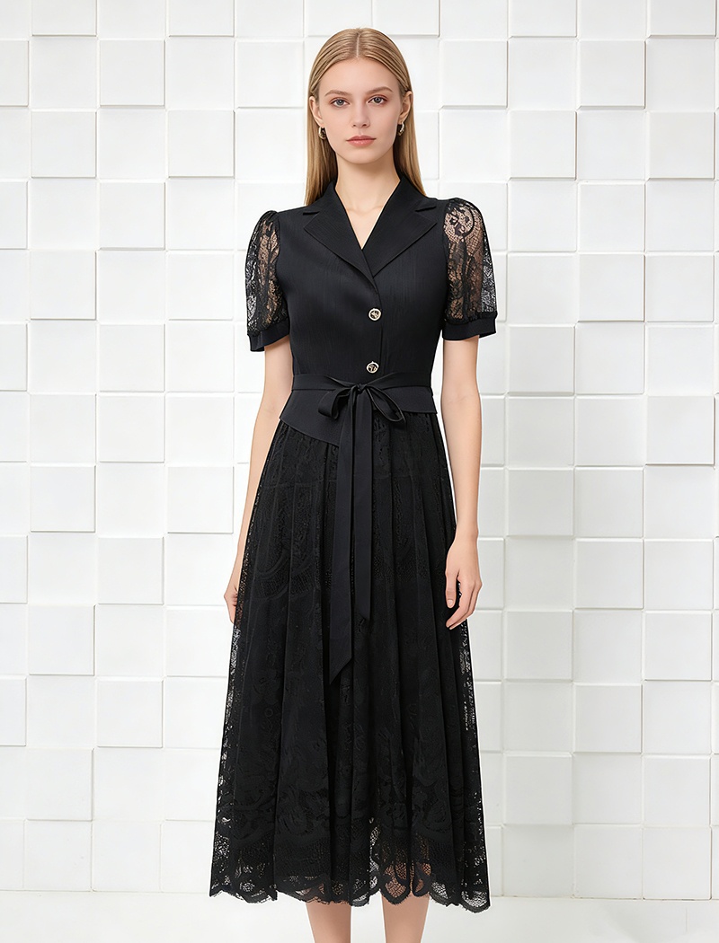 Lace show young business suit elegant dress for women