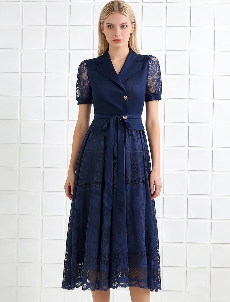 Lace show young business suit elegant dress for women