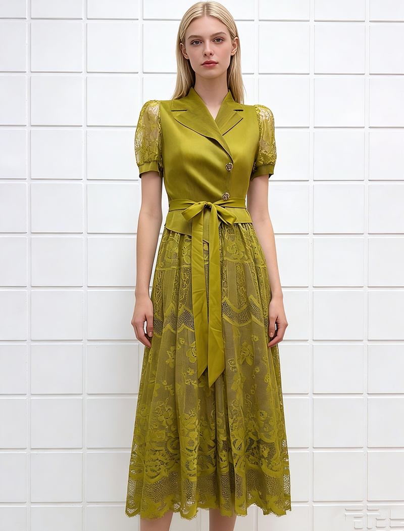 Lace show young business suit elegant dress for women