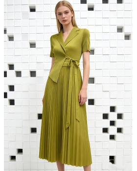 France style business suit pleated dress for women
