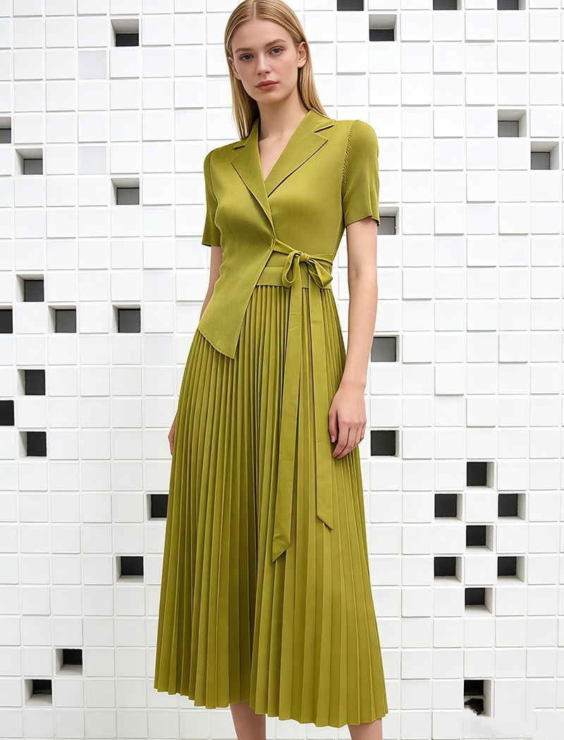 France style business suit pleated dress for women