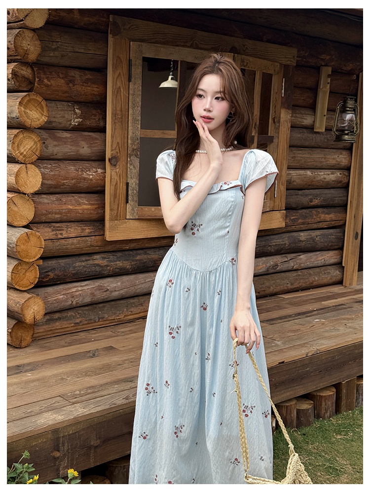 Elegant summer embroidery dress for women