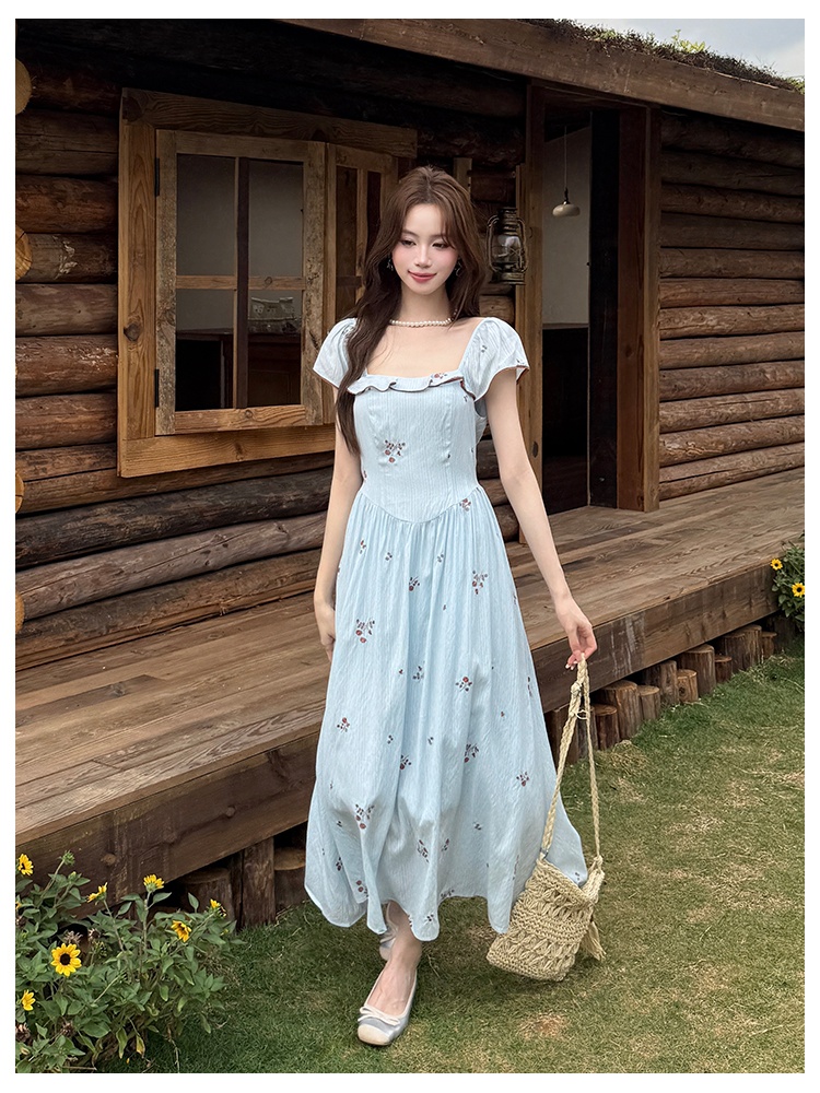 Elegant summer embroidery dress for women
