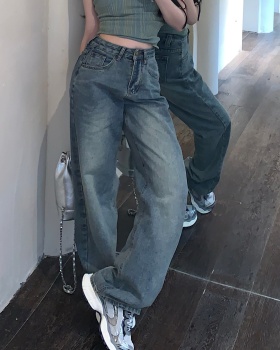 Straight pants wide leg jeans spicegirl long pants