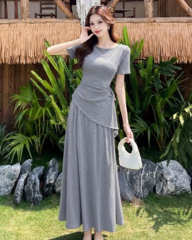 Niche skirt France style T-shirt a set for women