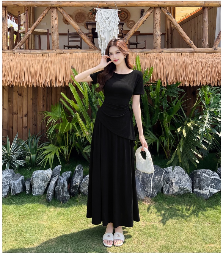 Niche skirt France style T-shirt a set for women