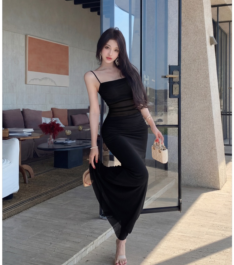 Sexy long dress light luxury dress for women