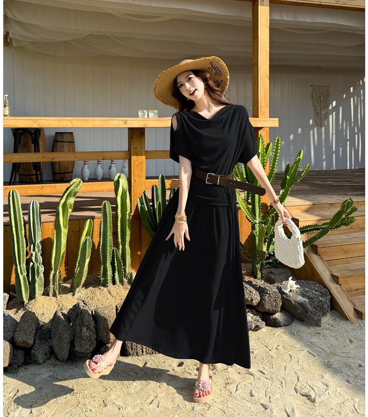 Fashion spicegirl skirt summer T-shirt 2pcs set for women