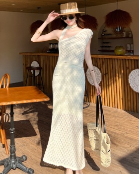 Sexy tops summer long skirt a set for women