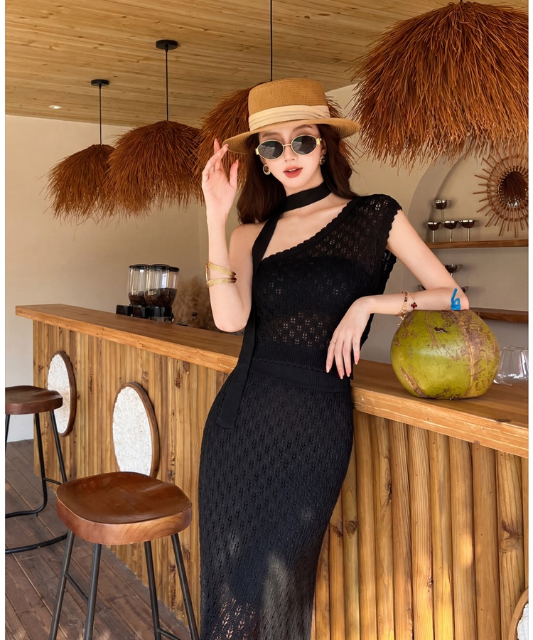 Sexy tops summer long skirt a set for women