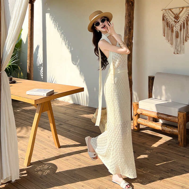 Sexy tops summer long skirt a set for women