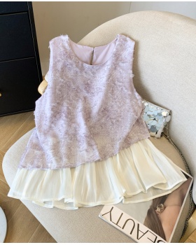 Wears outside summer waistcoat hollow vest for women