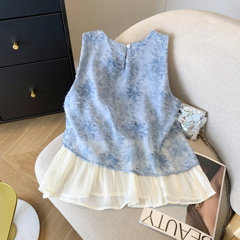 Wears outside summer waistcoat hollow vest for women