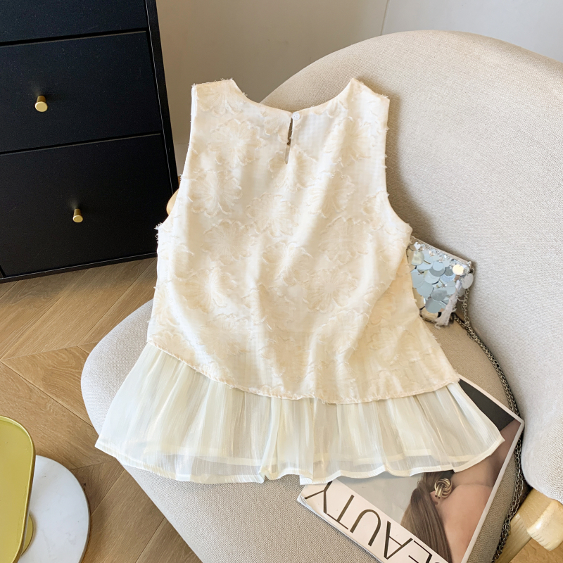 Wears outside summer waistcoat hollow vest for women