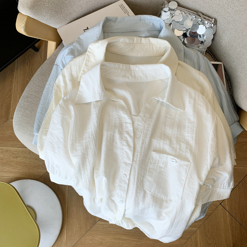 Casual Western style tops all-match summer shirt