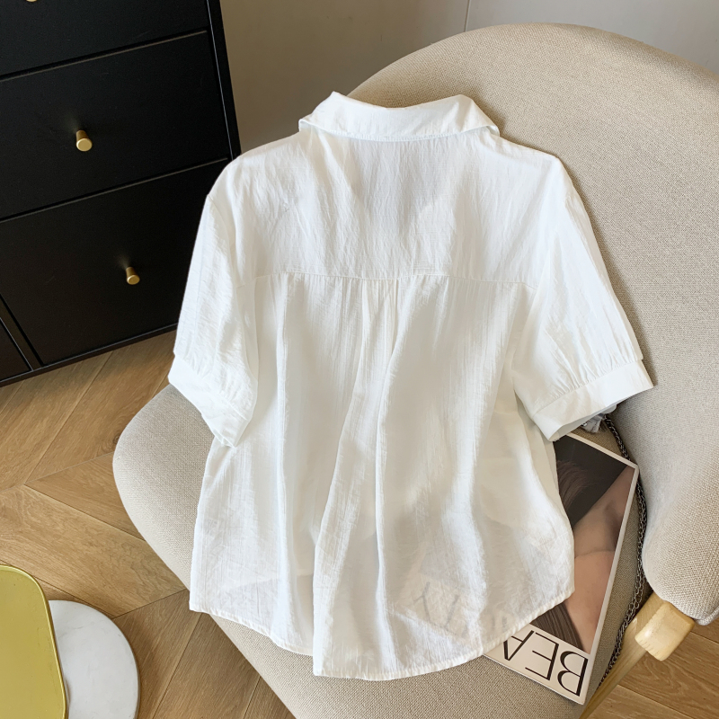 Casual Western style tops all-match summer shirt