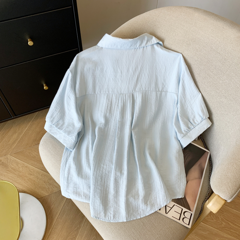 Casual Western style tops all-match summer shirt