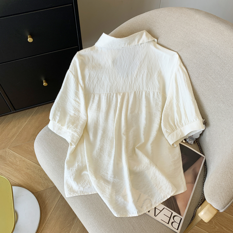 Casual Western style tops all-match summer shirt