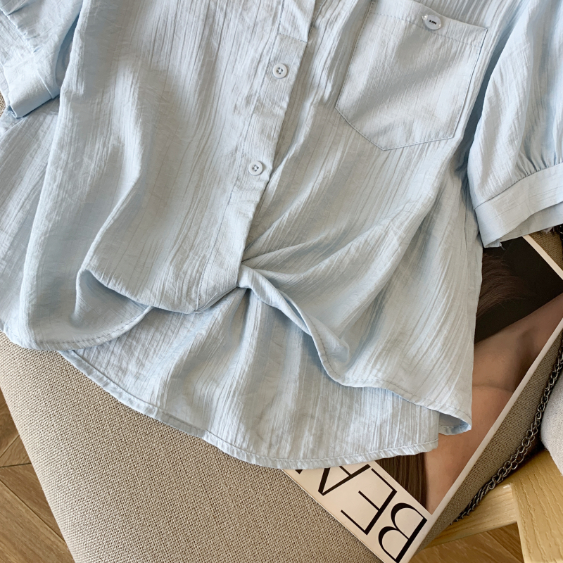 Casual Western style tops all-match summer shirt