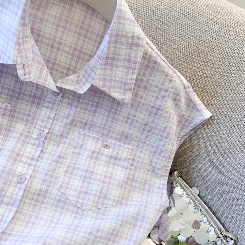 College style Korean style shirt simple tops for women