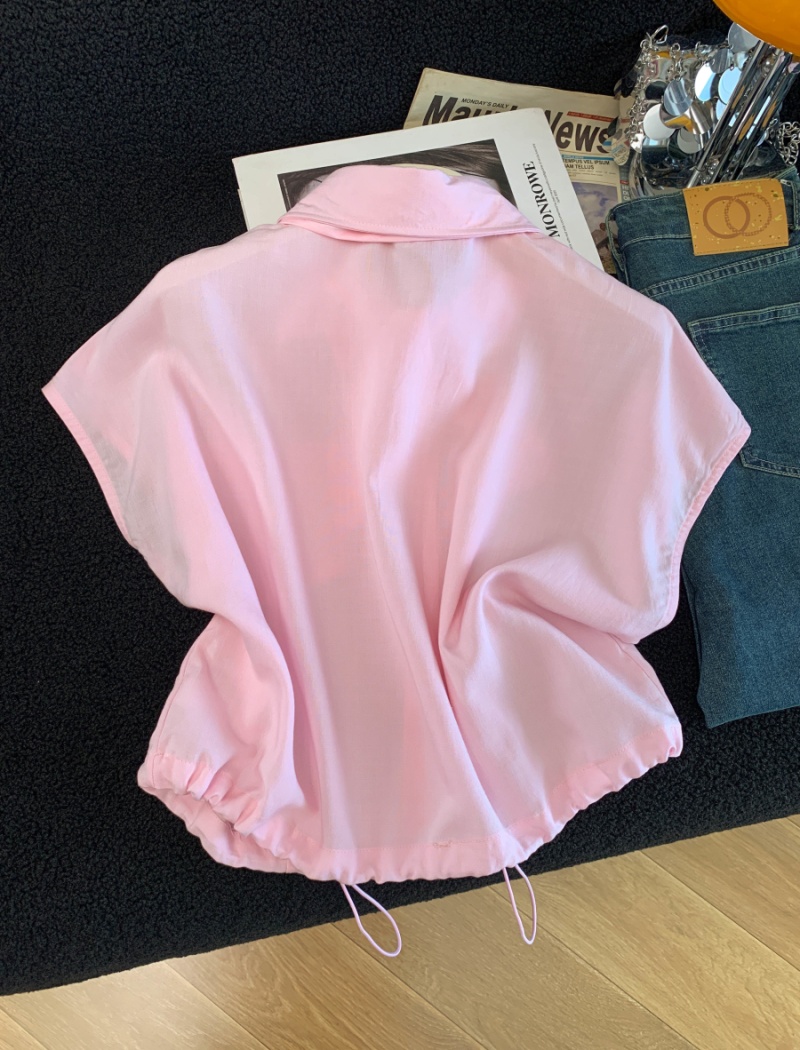 Korean style niche scarves summer sleeveless tops