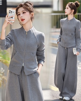 Thin spring light at home mature style cardigan 2pcs set