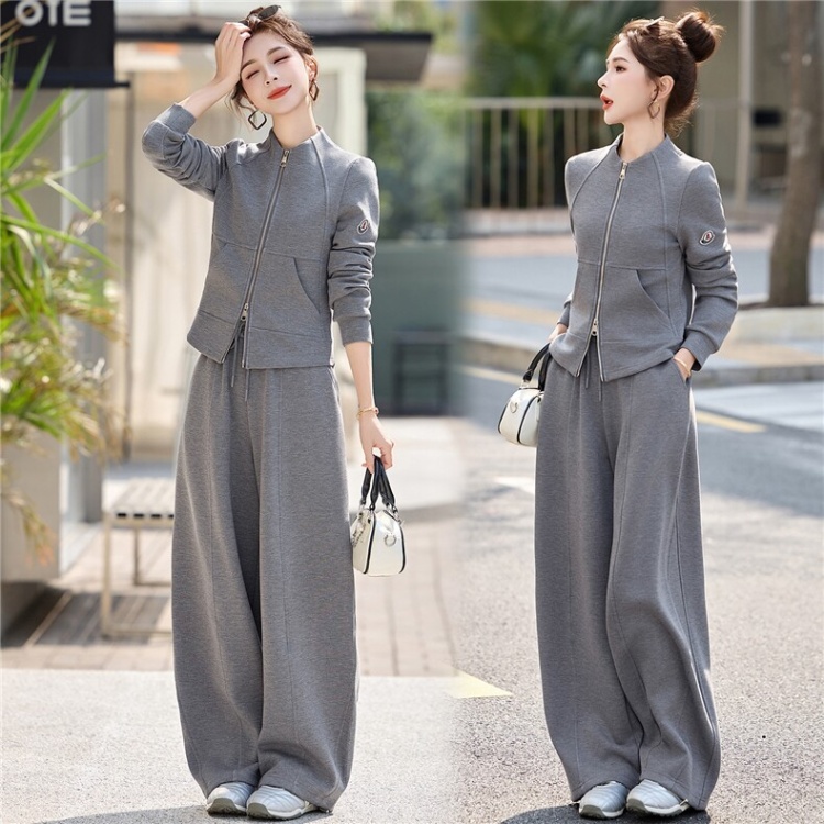 Thin spring light at home mature style cardigan 2pcs set