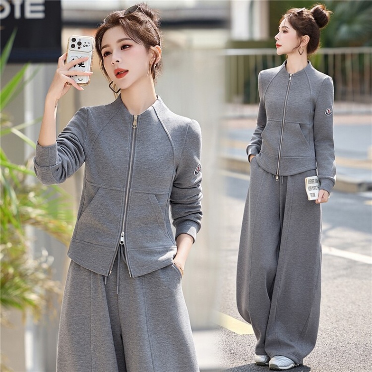 Thin spring light at home mature style cardigan 2pcs set