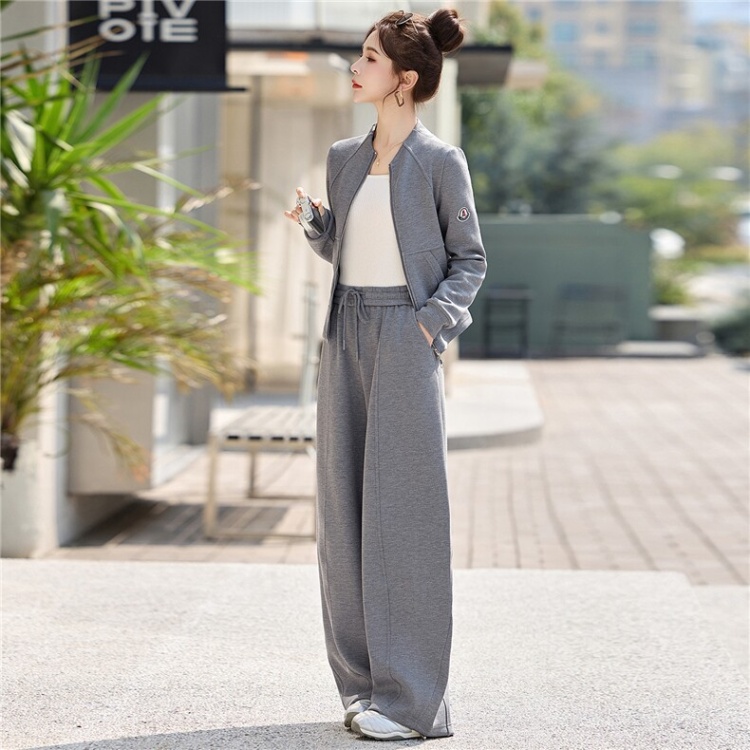 Thin spring light at home mature style cardigan 2pcs set
