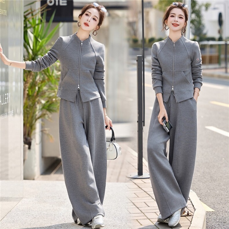 Thin spring light at home mature style cardigan 2pcs set