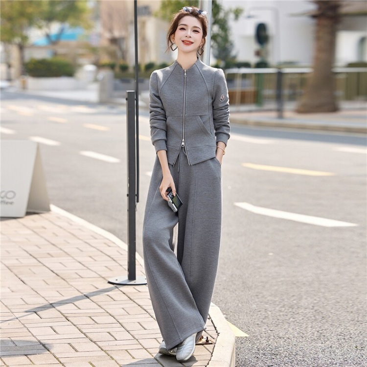 Thin spring light at home mature style cardigan 2pcs set